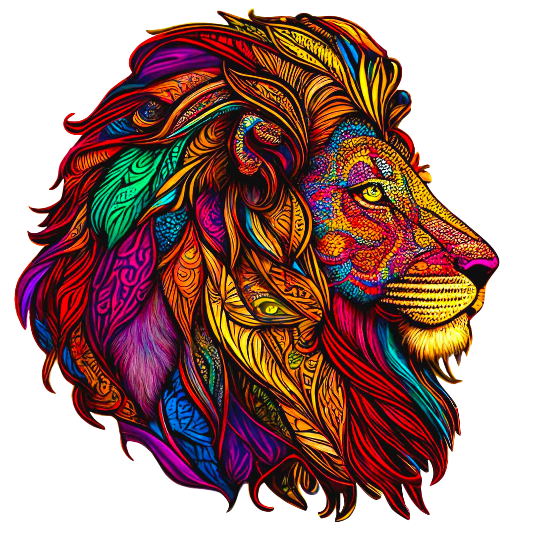 Wooden Jigsaw Puzzle - King Lion