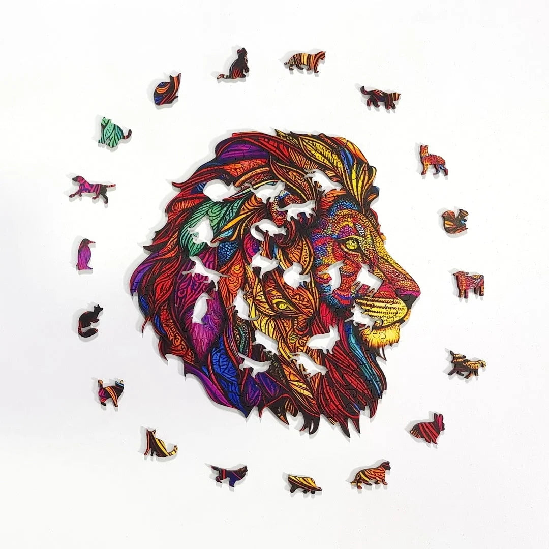 Wooden Jigsaw Puzzle - King Lion